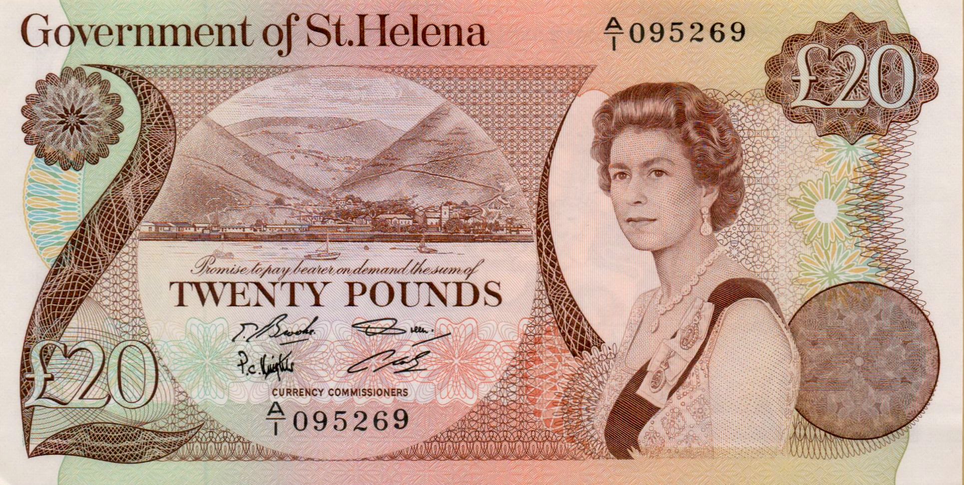 St. Helena 20 1981 UNC P-10